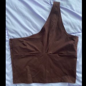 VSX One shoulder crop top